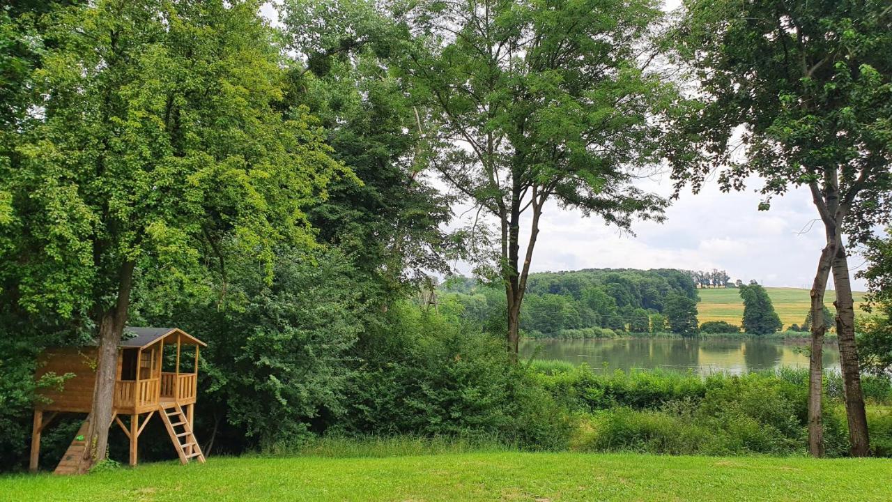 Nasz Debowiec - Dom Dla 15 Osob, Sauna, Widok Na Staw, Wielka Dzialka Exterior photo